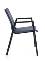 Scaun Odeon Antracit/Denim Jx55 cu Cotiere