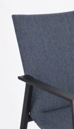 Scaun Odeon Antracit/Denim Jx55 cu Cotiere