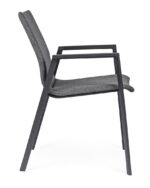Scaun Odeon Antracit/Gr Închis Jx55 cu Cotiere