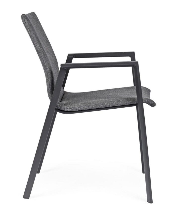 Scaun Odeon Antracit/Gr Închis Jx55 cu Cotiere