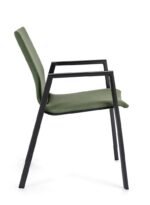Scaun Odeon Antracit/Oliv Jx55 cu Cotiere