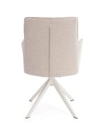 Scaun Rotativ Skagen Alb cu Cotiere