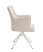 Scaun Rotativ Skagen Alb cu Cotiere