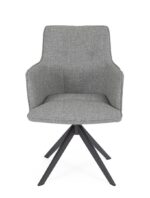 Scaun Rotativ Skagen Antracit cu Cotiere