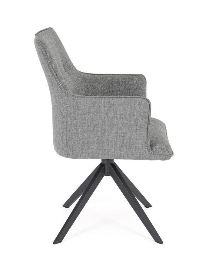Scaun Rotativ Skagen Antracit cu Cotiere