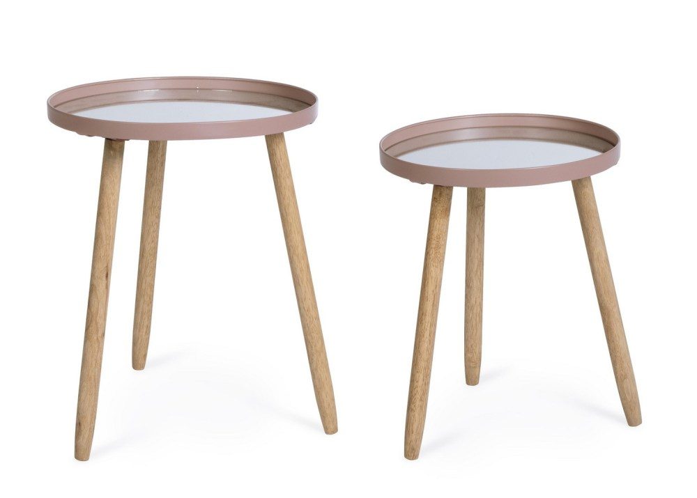 Set 2 Măsuțe De Cafea Rotunde Edvard Mov Set 2 Măsuțe De Cafea Rotunde Edvard Mov