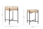 Set 2 Măsuțe De Cafea Rotunde Rendy Natur/Negru