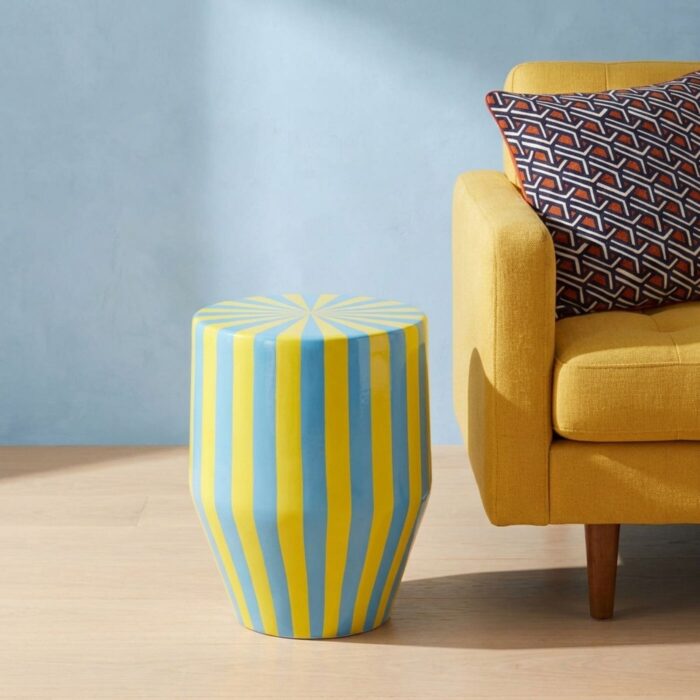 MASUTA CANDY STRIPES ALBASTRU Ø30CM