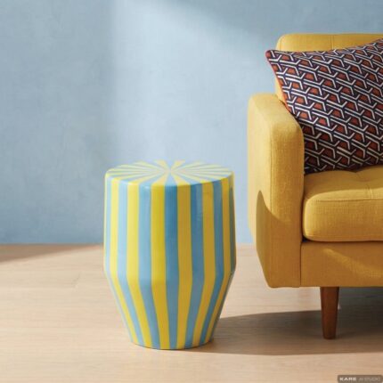 MASUTA CANDY STRIPES ALBASTRU Ø30CM