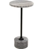 MASUTA AUXILIARA DOMERO DOUBLE NEGRU Ø25 CM