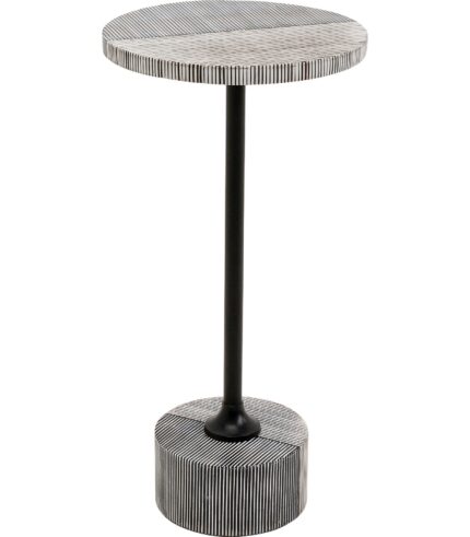 MASUTA AUXILIARA DOMERO DOUBLE NEGRU Ø25 CM