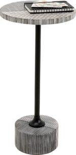 MASUTA AUXILIARA DOMERO DOUBLE NEGRU Ø25 CM