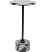 MASUTA AUXILIARA DOMERO SWIRL NEGRU Ø25 CM