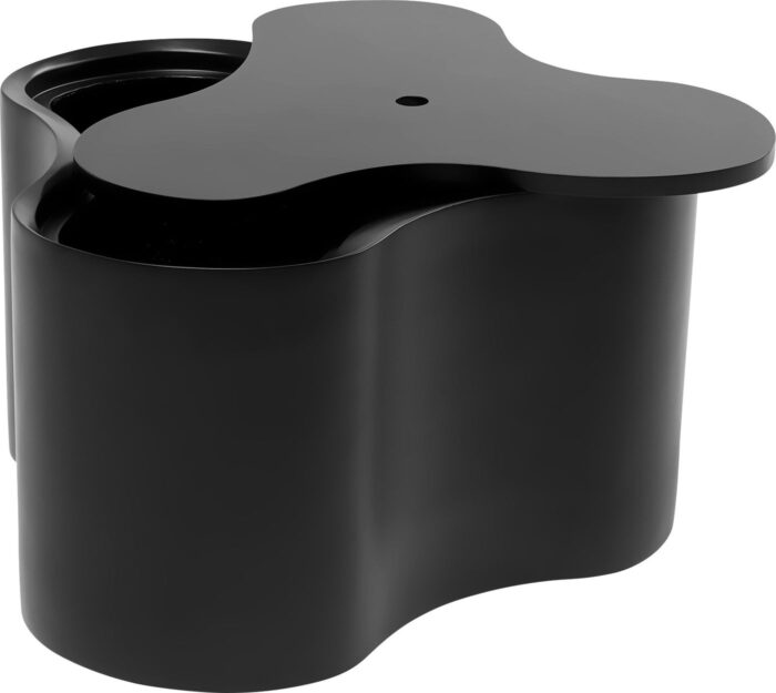 MASUTA AUXILIARA LOTUS NEGRU 30 CM