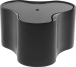 MASUTA AUXILIARA LOTUS NEGRU 35 CM