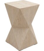 MASUTA AUXILIARA LUXURY TRIANGLE TRAVERTINE 54 CM