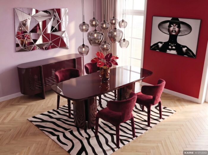 COMODA BLACK CHERRY 180X80CM