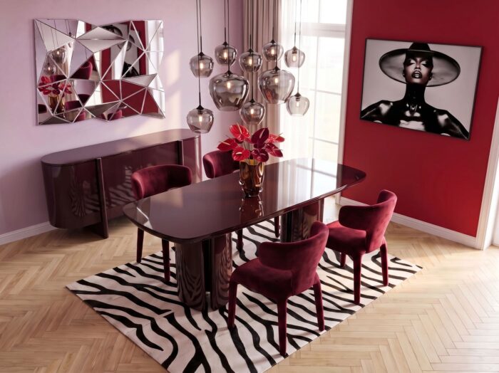 COMODA BLACK CHERRY 180X80CM