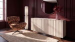 COMODA STUCCO ALB 152X80CM