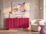COMODA STUCCO ROZ 152X80CM
