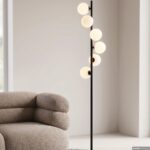 LAMPADAR SCALA BALLS MILKY NEGRU 160 CM