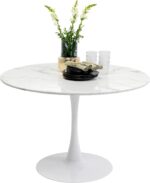 MASA SCHICKERIA MARBLE ALB Ø110CM
