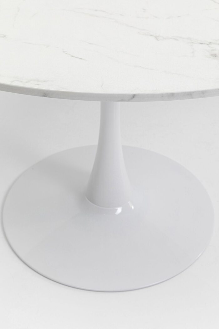 MASA SCHICKERIA MARBLE ALB Ø110CM