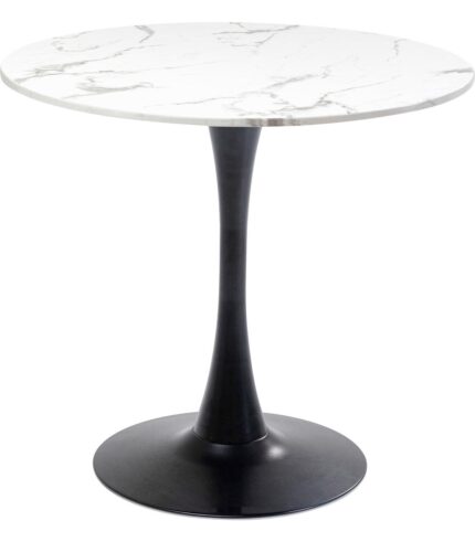 MASA SCHICKERIA MARBLE ALB NEGRU Ø80CM