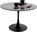 MASA SCHICKERIA MARBLE NEGRU Ø110CM