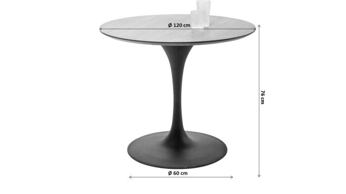 MASA ROTUNDA INVITATION SET MARO ZINC Ø120 CM