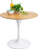 MASA ROTUNDA INVITATION STEJAR-ALB Ø90 CM