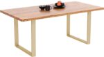 MASA JACKIE OAK BRASS 160X79