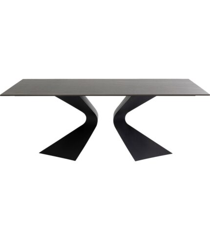 MASA DE EXTERIOR GLORIA NEAGRA BLAT CERAMIC 180X90 CM