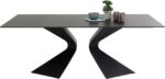 MASA DE EXTERIOR GLORIA NEAGRA BLAT CERAMIC 180X90 CM