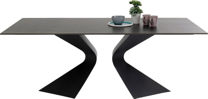 MASA DE EXTERIOR GLORIA NEAGRA BLAT CERAMIC 180X90 CM