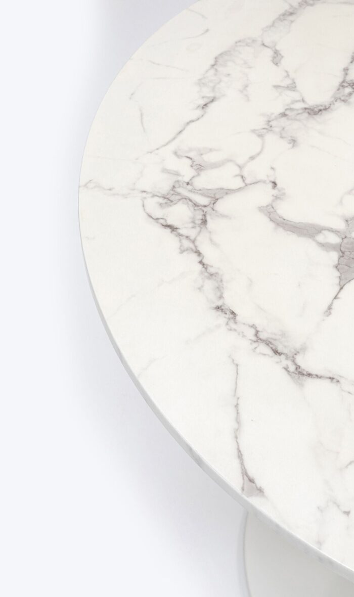 MASA SCHICKERIA MARBLE ALB Ø80CM