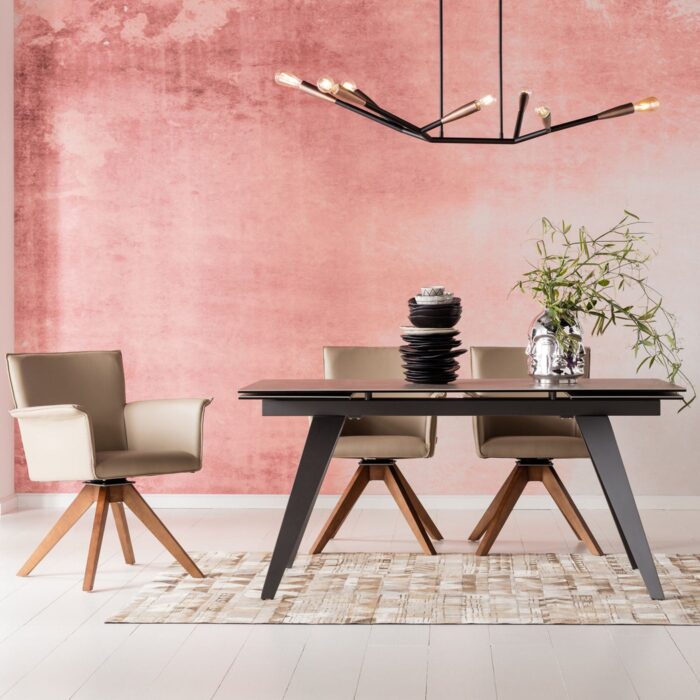 MASA EXTENSIBILA CU BLAT DIN CERAMICA 160 X90 CM AMSTERDAM