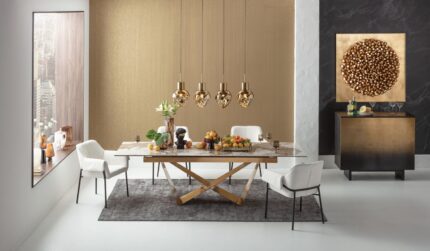 MASA EXTENSIBILA CU BLAT DIN CERAMICA CONNESSO 200 X100 CM
