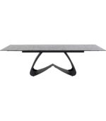 MASA EXTENSIBILA CU BLAT DE STICLA BELLAGIO 180 X95 CM
