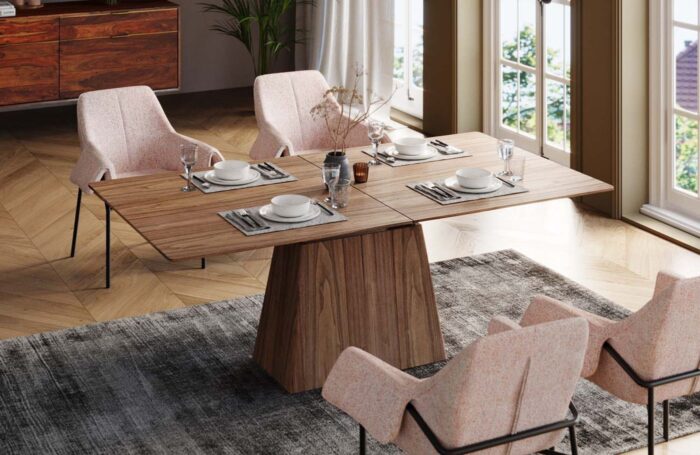 MASA EXTENSIBILA BENVENUTO WALNUT 200 X110 CM