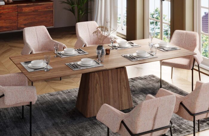 MASA EXTENSIBILA BENVENUTO WALNUT 200 X110 CM