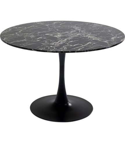 MASA VENETO MARBLE NEGRU Ø110 CM
