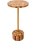 MASUTA AUXILIARA DOMERO GEO Ø25 CM MARO