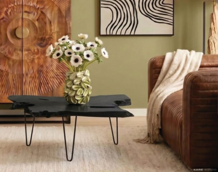 MASA DE CAFEA ASPEN NEGRU 100X60 CM