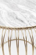 MASUTA AUXILIARA BEAM GRI MARBLE BRASS Ø43CM