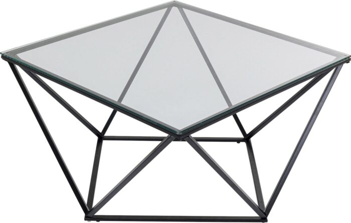 MASA DE CAFEA CRISTALLO NEAGRA 80X80 CM