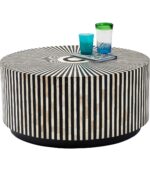 MASUTA DE CAFEA ELECTRA Ø75CM ALB-NEGRU