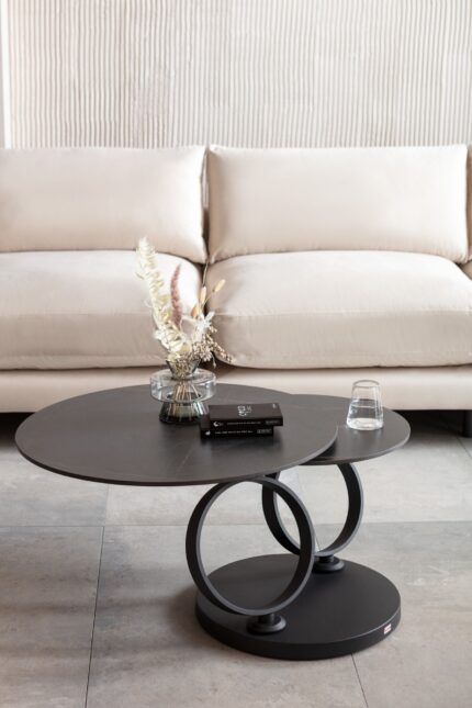 MASUTA CAFEA BEVERLY NEAGRA 133X80 CM