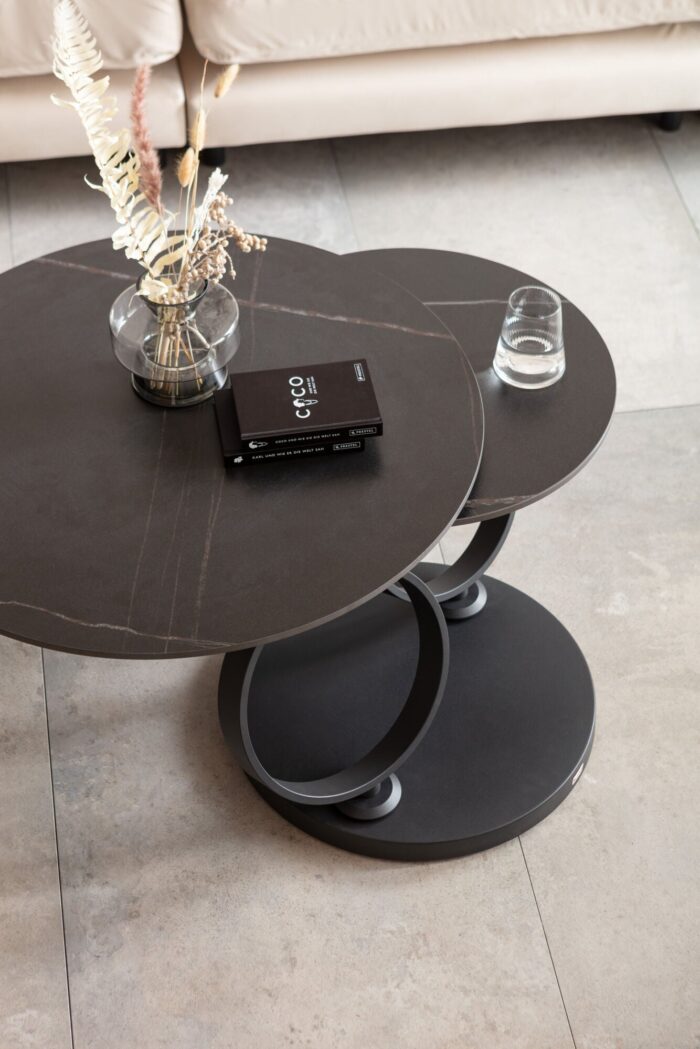 MASUTA CAFEA BEVERLY NEAGRA 133X80 CM