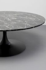 MASA DE CAFEA SCHICKERIA MARBLE NEGRU Ø110 CM